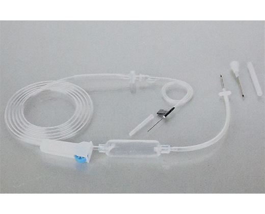 Disposable infusion set with needle (8)