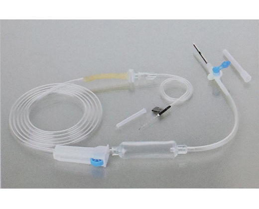 Disposable infusion set with needle (16)